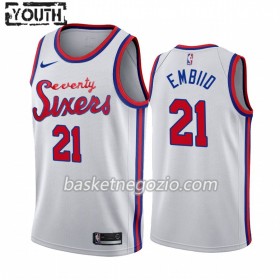 Canotte Bambino Philadelphia 76ers Joel Embiid 21 2019-20 Nike Classic Edition Swingman